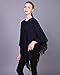 Womens Poncho Sweater V Neck Knitted Pullover Shawls Wraps Capes with Fringes Gifts for Women Mom