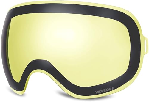 Lentille de rechange VANRORA X-Mag jaune VLT 87,4% pour masque de ski