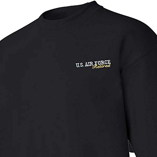 USAF Air Force Retired Crewneck Fleece Sweatshirt2