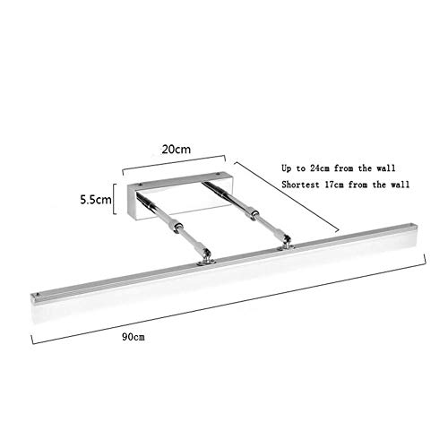 Lámpara de espejo de baño LED IP44 impermeable con ángulo ajustable 4