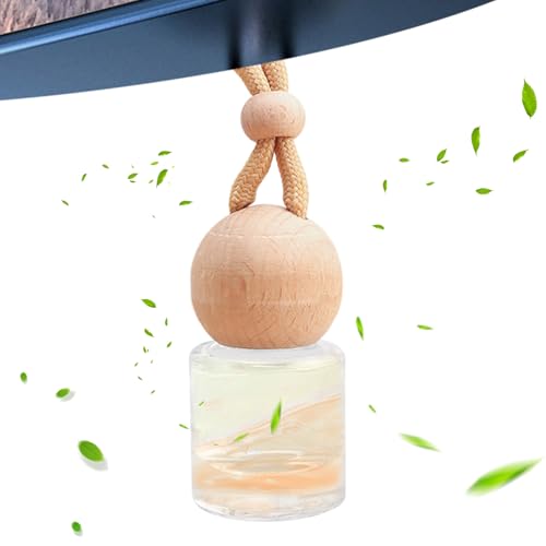 Car Air Freshener Diffuser - 8ml Perfume Bottle Fragrance Pendant for Auto Decoration, Long-Lasting Scent with Elegant Aroma, Gl