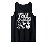 Things I Do In My Spare Time Vélo de montagne amusant – Idéal pour ceux qui aiment les courses de vélo, les vélos de route, les t-shirts de course de vélo, les VTT et les vêtements de vélo