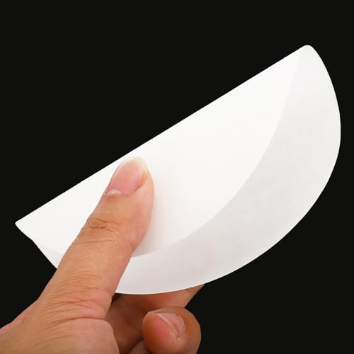 Image of PATIKIL 100Pcs 12.5cm Qualitative Filter Paper Circles, Fast Speed Round Laboratory Filter Paper Chemical Industrial Oil Testing Funnel Filter Paper