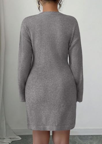PRETTYGARDEN Women's Embroidered Long Sleeve Bodycon Mini Sweater Dress 14.79 + 60% Off Code V1UX8CX7 - image 4