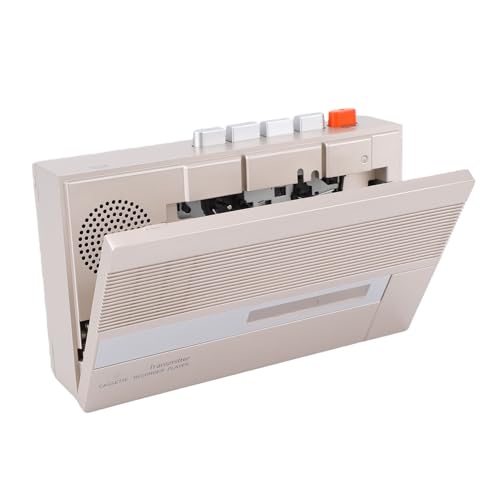 SENECESLI Reproductor de Casete Retro, Reproductor de Cinta Bluetooth Portátil con Altavoz Incorporado, Conector para Auriculares, Batería de 2000 MAh, para Grabar y Escuchar Música,