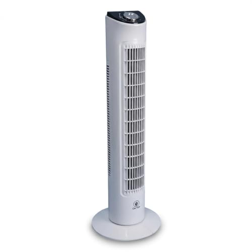 Listado de Ventilador de Torre Walmart los mejores 10. 42 CM-TOP Ventilador de Torre 82cm, Oscilante 70°, 3 Velocidades, Bajo Ruido, 50W, 127V-60Hz, Blanco, Portátil y Ligero, Diseño Compacto, para Dormitorio, Sala, Cocina y Oficina