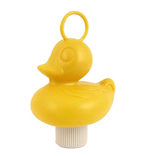 Canards plastiques jaunes 7cm lestés avec crochet pour jeu de pêche traditionnel