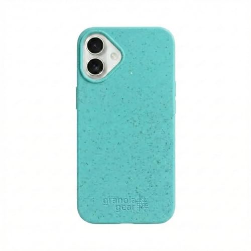 Coque fabriquée à partir de plantes pour iPhone 16 Plus teinte verre de mer