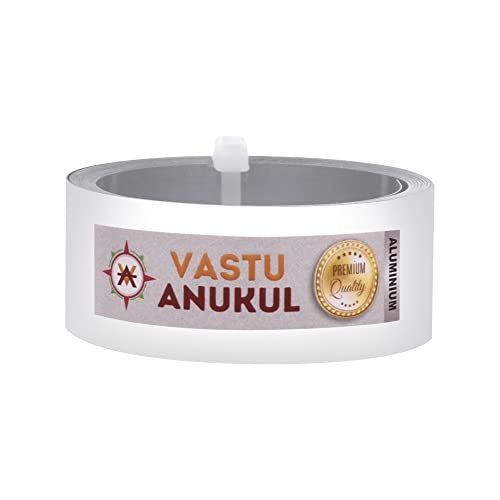 Image of Premium Metal Vastu Strips (Size L 10.2 Feet x W1 inch /25mm x 0.2 mm Gauge Thickness Vastu Remedies for Entrance, Toilet Correction and Zone Balancing - (Aluminium)