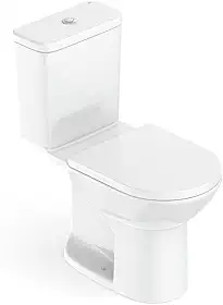 Kit Bacia com Caixa, Assento Polipropileno com Queda Amortecida e Complementos de Instalação Round