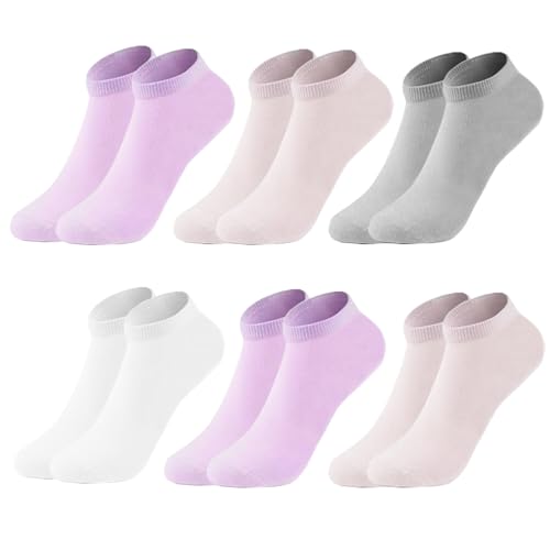 Libella L&K 6er Pack Kindersocken Mädchen Knöchelsocken Sneakersocken Sportsocken Füßlinge 2805 31/34
