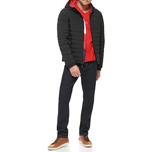 Tommy Hilfiger Men's Stretch Poly Hooded Packable Jacket2