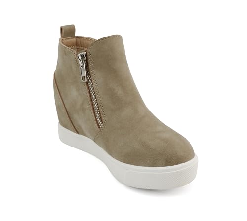 Soda Kids/Children/Girls Taylor-2 Hidden Wedge Booties Fashion Sneaker Shoes Side Zipper4