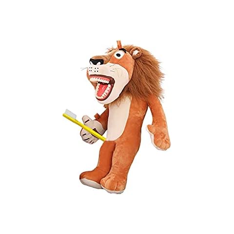 Lion Dental Plush, YOUYA Oral Health Presentation Puppet Lion Dental Educational Plush Large Size Doll with Teeth for Babies Kids Chidren Boys Girls Cover