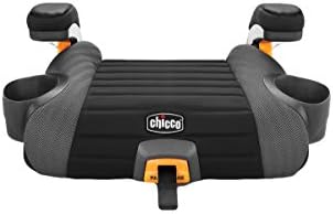 Chicco GoFit Plus Backless Booster Car Seat with LATCH Attachment and Quick-Release LATCH Removal, Portable Travel Booster Seat for children 40-110 lbs. - Avenue/Black & Charcoal Grey