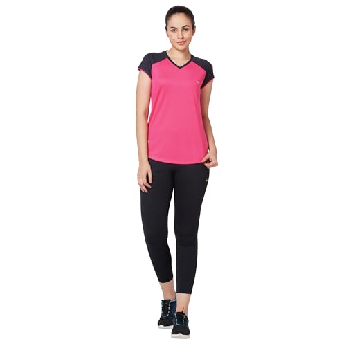 Image of berge' Ladies Polyester Dry Fit Western Shirts & Tshirts for Women, Quick Drying & Breathable Fabric, Gym Wear Tees & Workout Tops