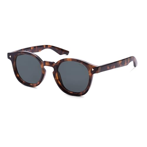 SOJOS Retro Polarized Round Sunglasses SJ2378 Demi