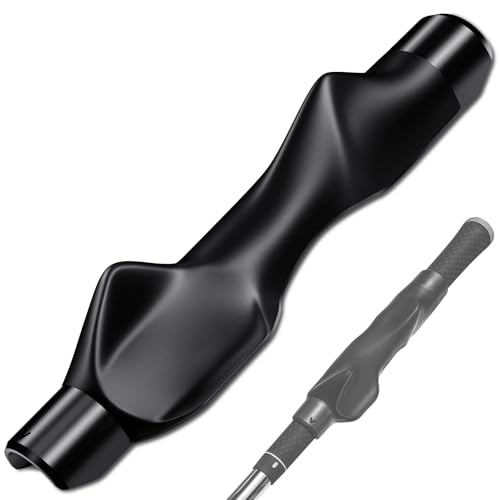Ncultro Golf Grip Trainer, Grip Trainer For Golf Clubs - Right Hand Golf Training Aid With Ergonomic Design, Corrects Golf Grip Posture And Improves Swing Accuracy, Black
