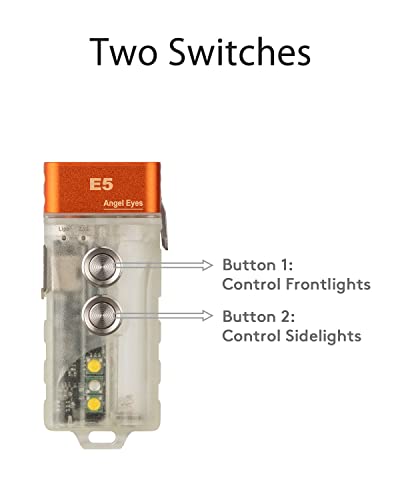 Rovyvon E5 700 Lumens Usb C Rechargeable Keychain Flashlights, Powerful Edc Pocket Flashlight With Warm White Sidelights, Powered By Built-In Rechargeable Or Replaceable Battery #TOP4