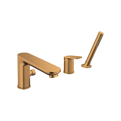 Wave Duravit, robinetterie de baignoire 3 trous, saillie 200 mm, WA5260000004, Couleur: bronze...