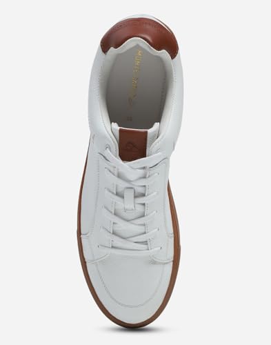 Image of Monte Carlo Mens Solid Lace Up Genuine Leather Casual Sneaker (201800FW)