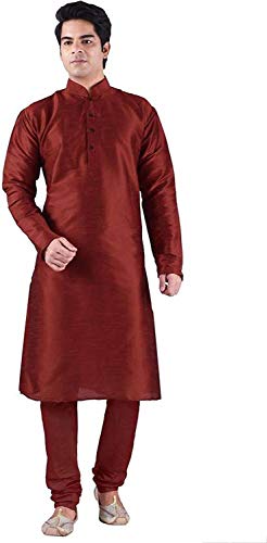 Image of Silk Blend Men's Kurta Pyjama Set /Kurta Pajama for Men