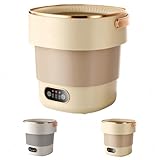 ShineLuxe下着洗濯機13 L溶離一体大容量下着ストッキングポータブルミニ折りたたみ洗濯機脱水青色殺菌消臭ワンタッチ操作可能 (【オフホワイト】13L/底隠し排水パイプ)