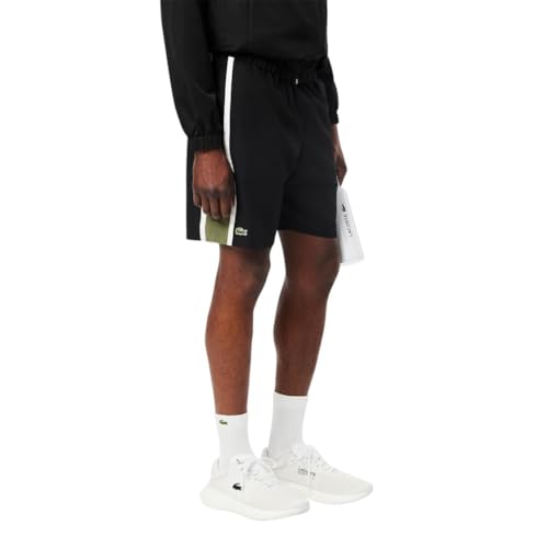 Lacoste Men's Sport Lightweight Color Block Stripe Tennis Shorts2
