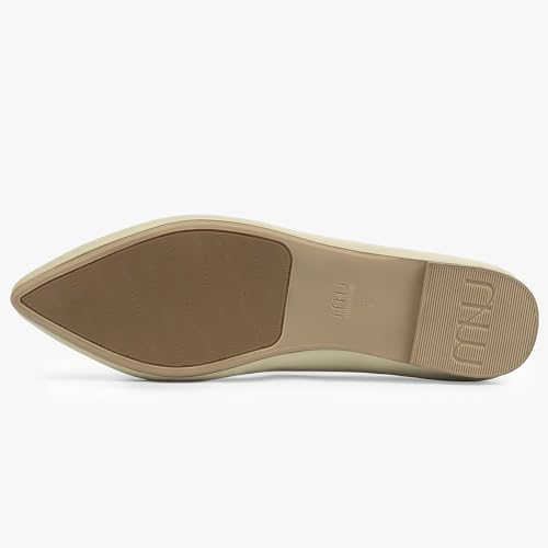 Image of MUSSHOE Black Flats for Women Pointed Toe-Comfortable Business Casual Work Shoes, Dressy Suede Slip On with Memory Foam for Office, Teacher & Standing All Day