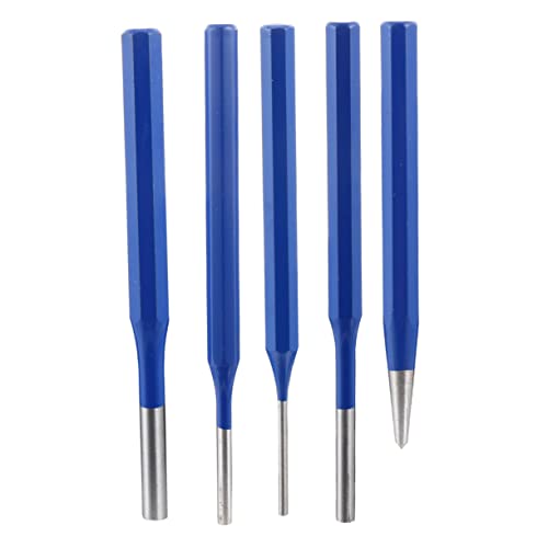 IWOWHERO 5-Piece Pin Punch Set Cylindrical Punch for Woodworking Drilling Tool