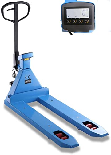 E20MP Heavy Duty Pallet Jack with Scale & Bulit-in Printer 4400 lbs Hand Scale Pallet Truck 27 x 48