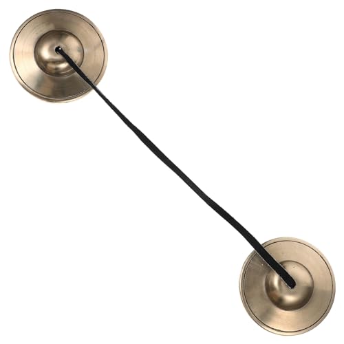 GOOHOCHY Meditation and Yoga Cymbal Bell Hand Percussion Instrument Copper Bells for Sound Healing Buddhism Ritual