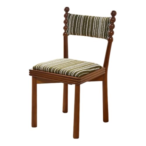 Sillas de comedor de diseño con patas de madera gruesa y textil premium 2