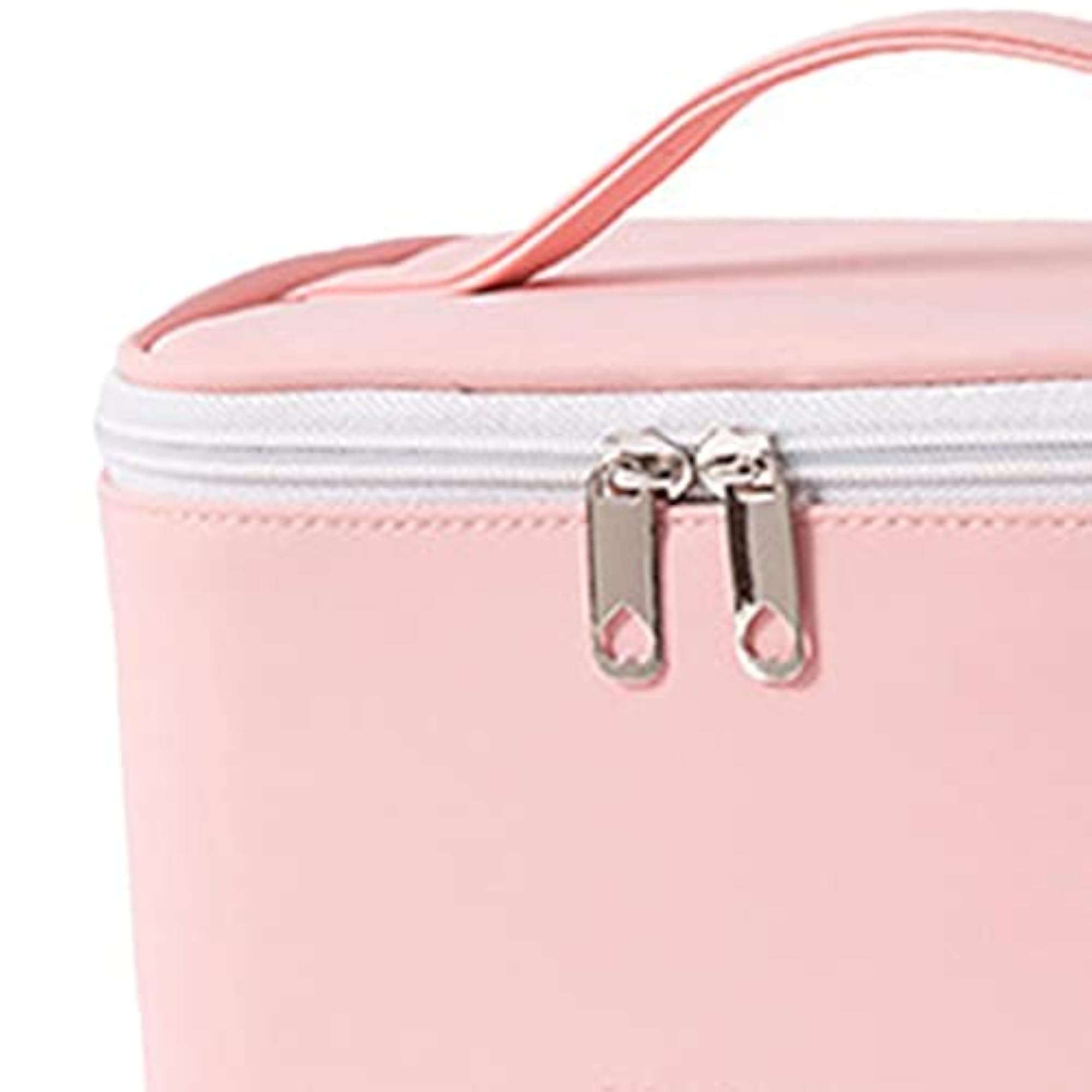 Washable Makeup Bag Toiletry Kit for Travel, Pink