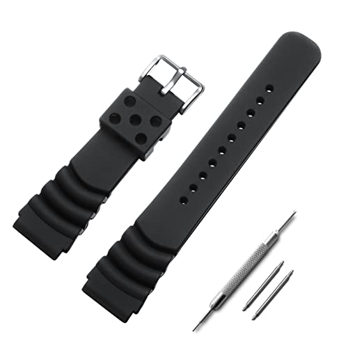 Men's Silicone Dive Watch Strap - Quick Release Rubber Band