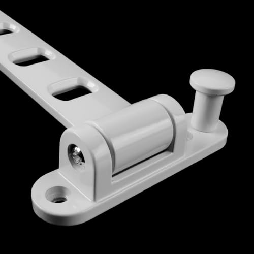 Ubric Wandmontierter Kleiderbügel, 180 ° drehbarer faltbarer Wand-Kleiderbügel, Haken mit Schraube für Wäsche, Bad, Hauswirtschaftsraum, Schlafzimmer (Weiß)