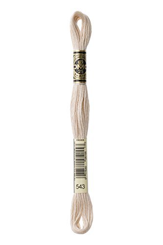 Image of DMC Thread 6-Strand Embroidery Cotton 8.7 Yards Ultra Very Light Beige Brown 117-543 (12-Pack)