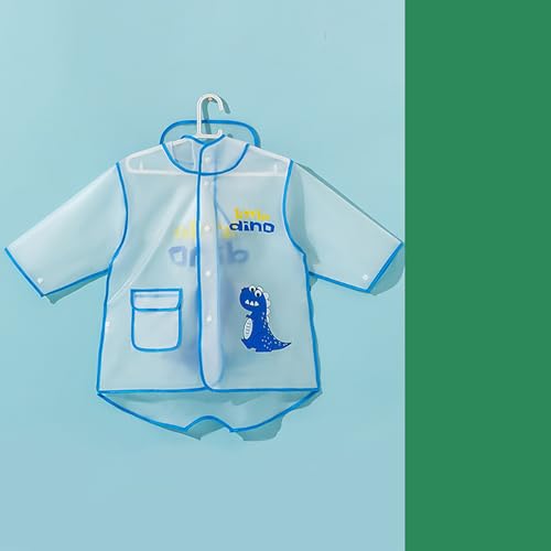 Kids Raincoat Rain Ponchos Rain Jacket Raincoat Boys Girls Toddlers Hooded Rainwear Rainproof Outdoor (Blue, L)3