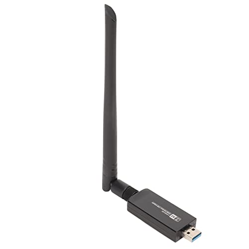 Antena WiFi PC, RTL8812AU Adaptador Inalámbrico USB 1200M Interfaz USB 3.0 de Doble Banda Tarjeta WiFi para PC de Escritorio, Compatible con Android, Linux, XP,