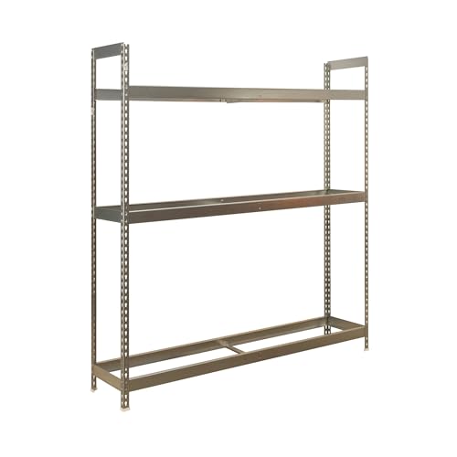 Simon Rack Estantería para Neumáticos, Soporte Neumáticos, 3 Niveles, Alta Capacidad Carga 120 kg, 2000x1500x450 mm, Estantería para 15 neumáticos, Galvanizado - Simonauto