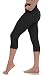 LMB Lush Moda Extra Soft Capri Leggings - Variety Of Colors - Yoga Waist - Black