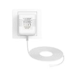 24V 500mA Power Adapter,Extra Long 26ft Extension Cabel Doorbell Transformer for Nest Ecobee Sensi,Honeywell,Ring Video Doorbell,Wyze Doorbell,Eufy Pro Cam,Power Supply