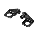 TUCKBOLD 1 Pair 10mm Car Ball Studs Mounting Brackets Black for Gas Struts Shocks 35x26x20mm Automotive Parts