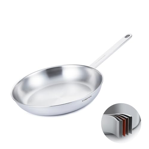 CHEFWIN 11-Inch 316 Stainless Skillet