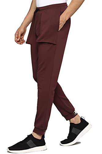 Image of Allen Solly Men's Regular Fit Mid Rise Track Pant
