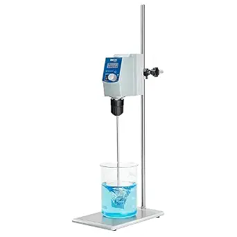 ONiLAB Electric Overhead Stirrer with LCD Digital Control, 70L Capacity, 100000 mPas Viscosity, 50-1100 RPM, Stand Included