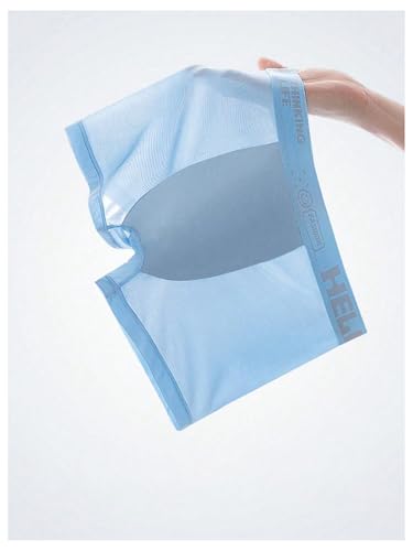 SweatyRocks Men's 4 Pack Boxer Briefs Mid Rise Letter Print Breathable Underwear Trunks4