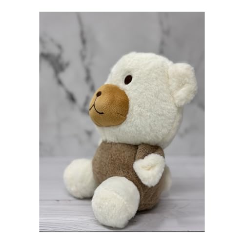 Image of ADORA Hooded Teddy Bear Soft Toy - Kawaii Plushie for Kids, Cute & Huggable Baby Plush Toy, Lovable Gift for Boys & Girls, Ideal for Birthdays & Special Occasions (Teddy Brown White)