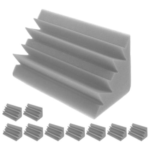 Panneaux d'insonorisation en mousse gris UKCOCO 10 pcs 12x12x24 cm piéces musicales