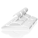 VTRIN Baby Hangers 60 Pack Large Capacity Hard Plastic Kids Hangers Suitable for All Clothes of Infant and Toddler, Such as Short, Shirts and Thick Coats, for Kids Clothes